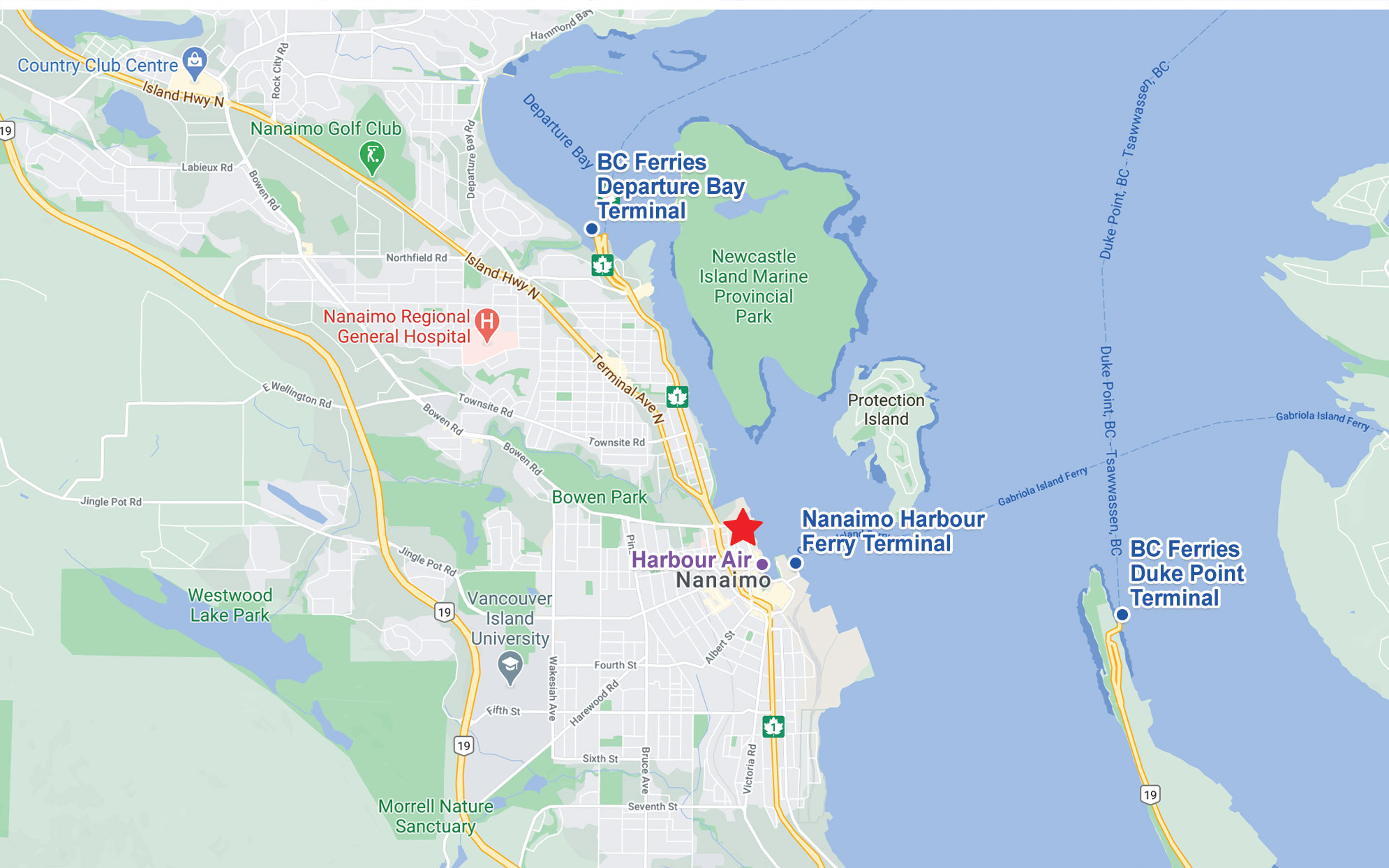 Atrium Health Hamilton location map