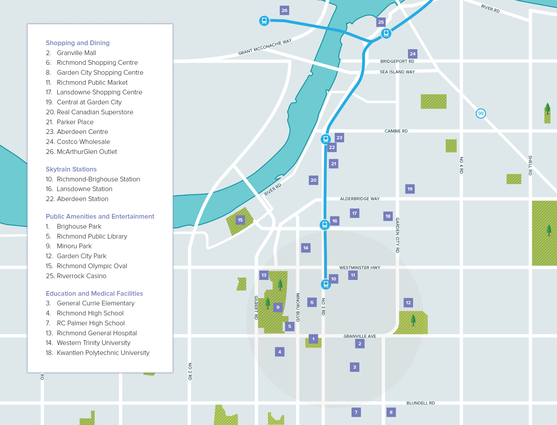 Atrium Health Hamilton location map